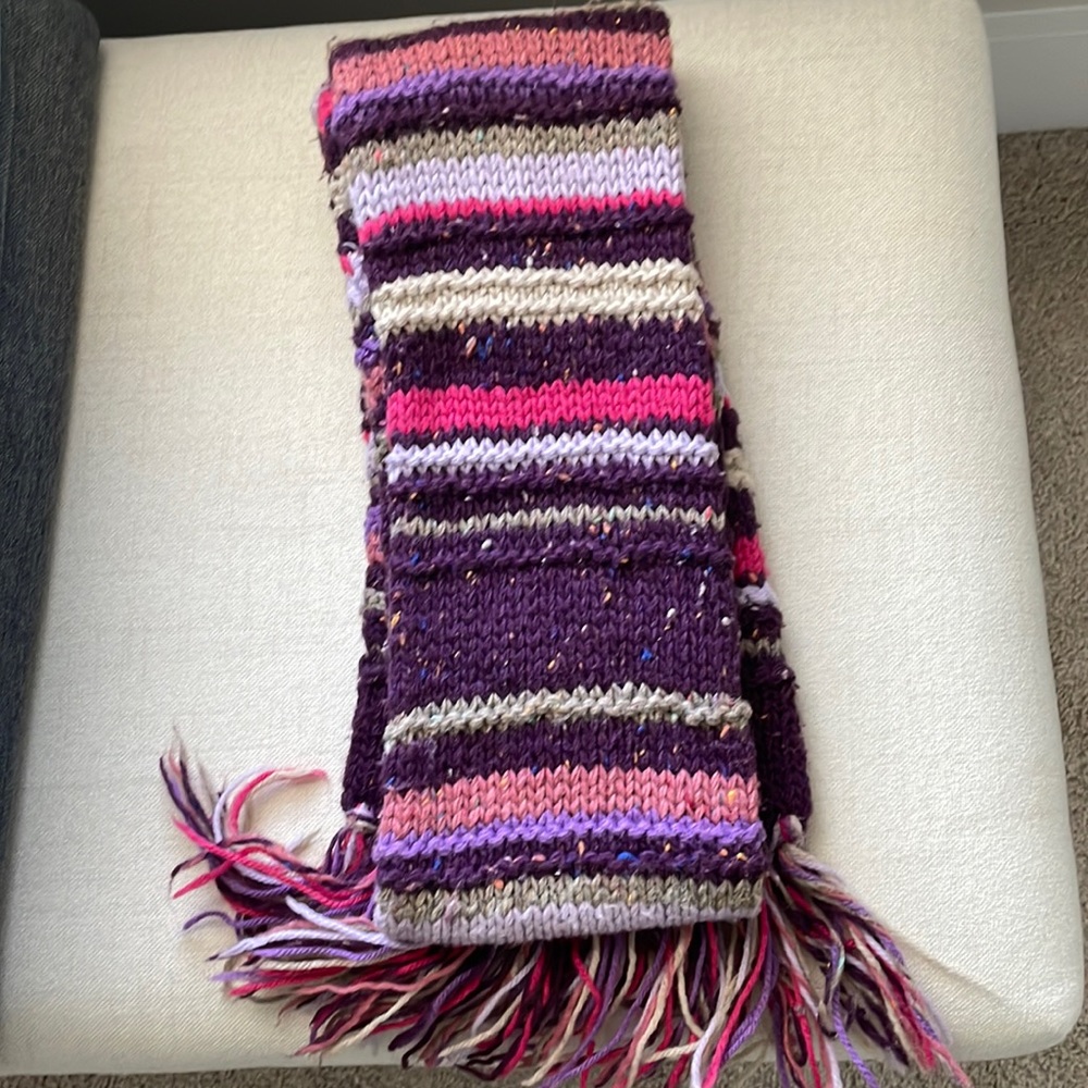 American eagle wool/acrylic scarf multicolor 5x55